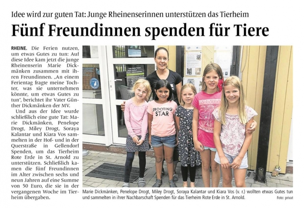 Spenden für Tiere